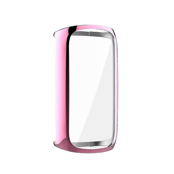 Sähköpinnoitettu TPU-kellonkehyssuoja Fitbit Luxe -kellolle Style D Other Smartwatch Model Pink