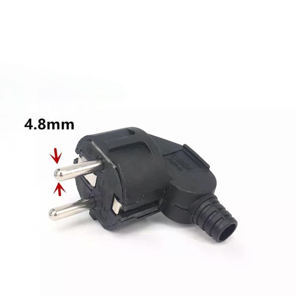 EU-pluggadapter 16A pluggerstatningsadapteruttak gjenkabelbar Schuko elektrisk stikkontakt Euro-plugg for strømforlengelseskabel