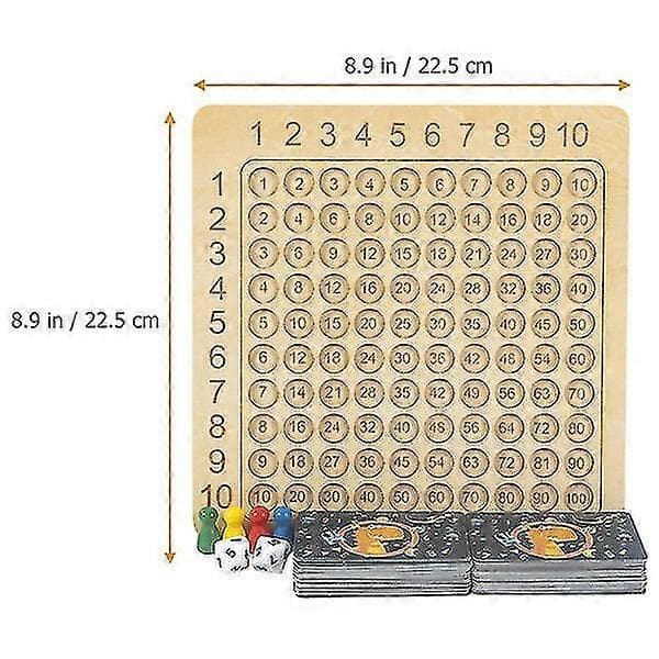【2F】Brettspill Multiplikasjonsspill Tre Brettspill Pedagogiske Matematikk Brettspill