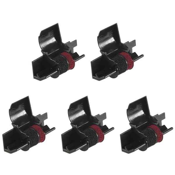 【2F】IR-40T (5-pak) Kompatible regnemaskineprinterbånd blækrulle - Sort & Rød Svart & röd