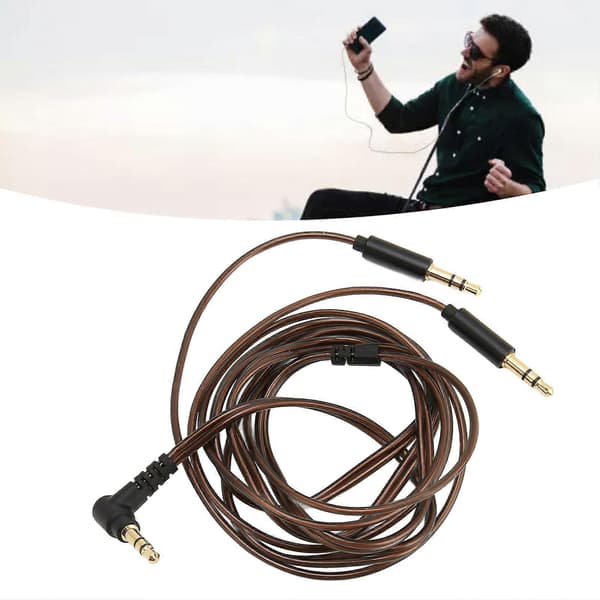 3,5 mm til dobbelt 3,5 mm jack han-kabel OFC-kerne hovedtelefonopgraderingskabel til Hifiman Sundara til Arya til Ananda 2025th