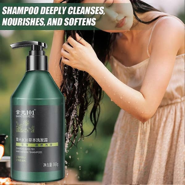 【2F】Zhang Guang 101 Urte Shampoo 360g til Oliekontrol og Silkeblødt Hår