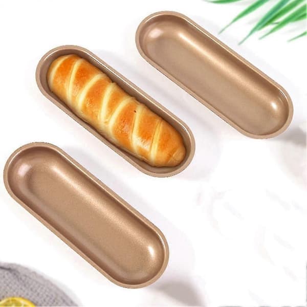 Oval kolstål hundkakform bakverk bakform DIY kaka non-stick rostat brödform kök