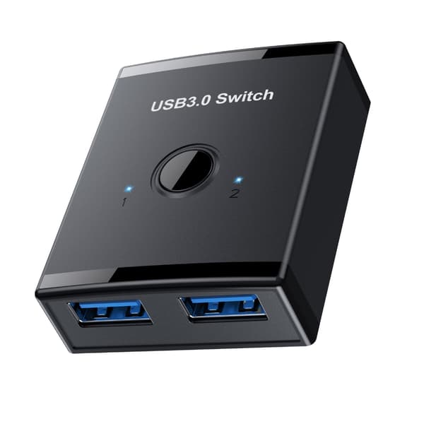 [2F]USB 3.0-svitsj 2-port splitter-svitsj USB-svitsj med 2 USB 3.0-porter USB