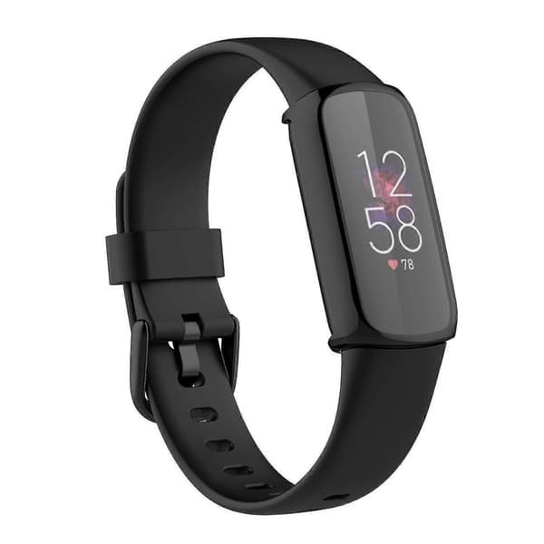 Sähköpinnoitettu TPU-kellonkehyssuoja Fitbit Luxe -kellolle Style A Other Smartwatch Model Black
