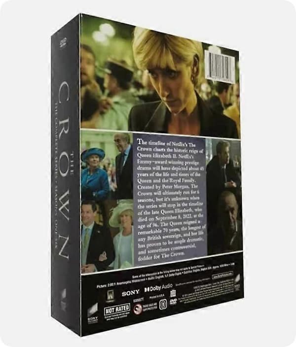 【2F】The Crown Sæson 1-6 samling [DVD, 24-disc, indpakket] Ny