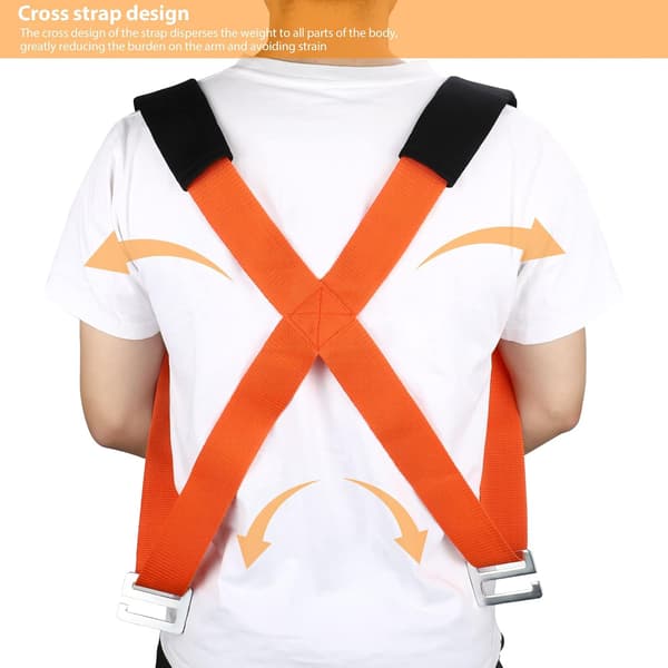 [2F] Bærestropper for flytting, Stropper for 2 personer, Stropper opptil 360 kg, Antiskli-belagte løftestropper, Webbing