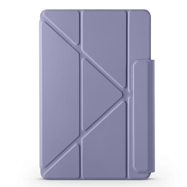 Fast Spänne Magnetisk Deformation Läderfodral för Honor MagicPad 2 12.3 Lavender Purple