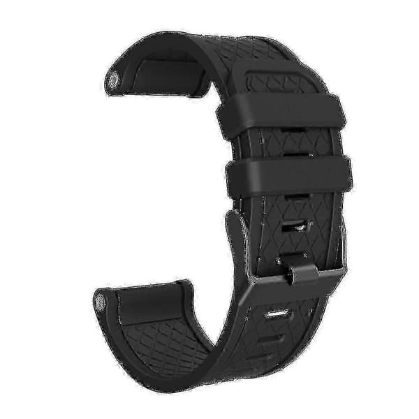 Blød silikone urrem, 26 mm bredde, nem pasform til Garmin Fenix/fenix 2