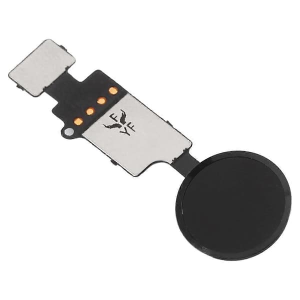 Hemknapp med flexkabel för iPhone 8 Plus / 7 Plus / 8 / 7 Svart