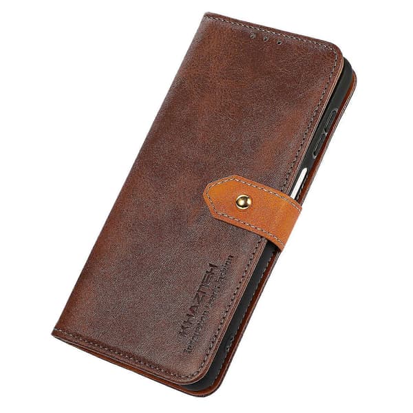 För Google Pixel 9 Magnetiskt Flip PU Läderfodral Mobiltelefon Stativskydd Brown