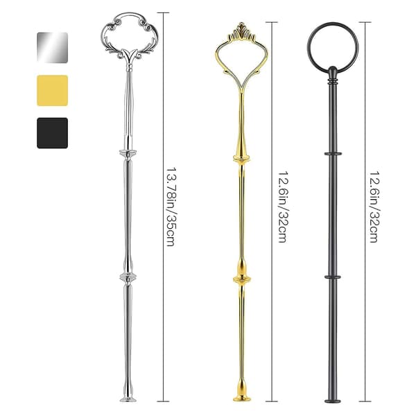 [2F]9 sæt kagefad hardware kit etageret bakke hardware beslag til kagefad, 3-lags kagefad beslag
