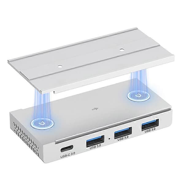 HST-3A1C 4-i-1 USB 3.0 Löstagbar Magnetisk Dockningsstation Silver