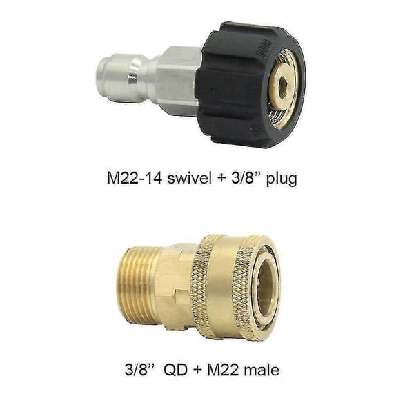 Högtryckstvätt Adapter Kit Snabbkoppling Kit Vattenslang Snabbkoppling