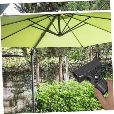 Parasolbase til have og terrasse, reservedele til parasol, hurtig og nem montering, mørk farve