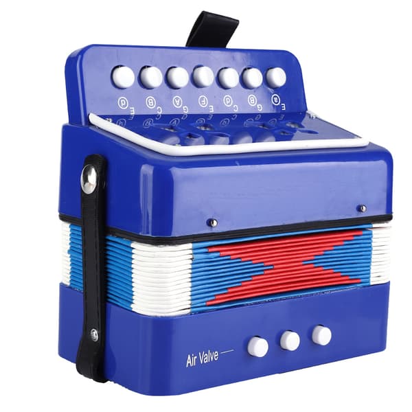7 tangenter 2 bas mini harmonika pædagogisk musikinstrument rytmelegetøj til børn