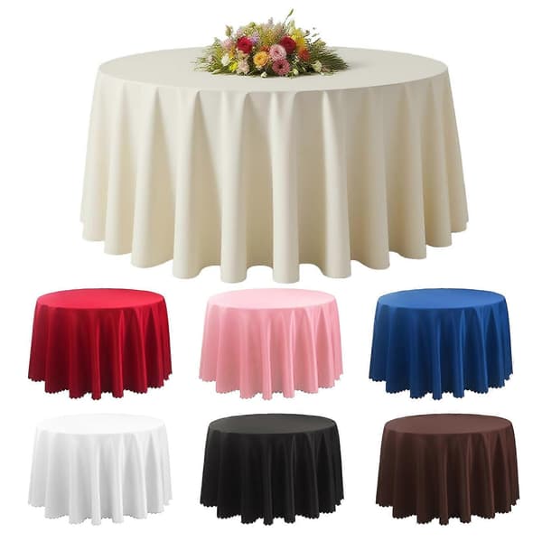 Polyester duk 71-118 tommer ensfarget for formelle arrangementer Coffee S
