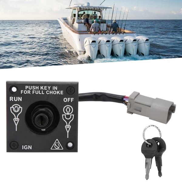 [2F]Johnson BRP Evinrude perämoottorin virtalukko avaimilla