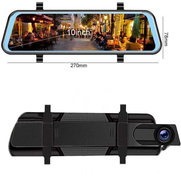 Ryggekamera og bakspeil med GPS, nattsyn, G-sensor