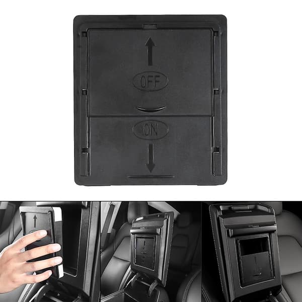 Armstöd Förvaringslåda för Model 3 Model Y Bil Mittkonsol Organizer
