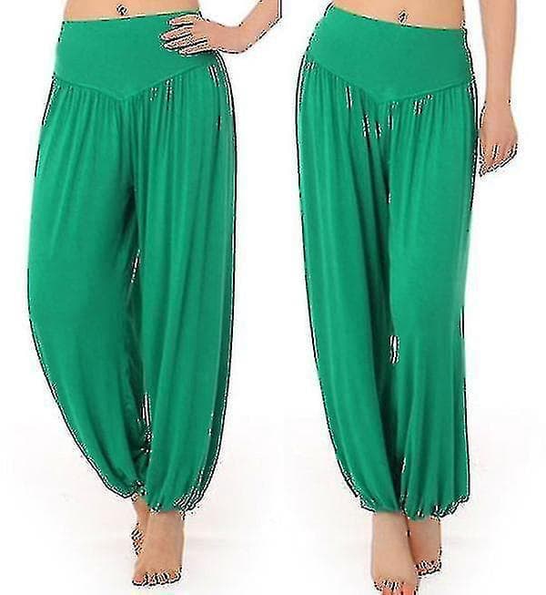 Yoga Harem Bukser for Kvinner 2XL Grønn[2F]