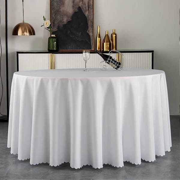 Polyester duk 71-118 tommer ensfarget for formelle arrangementer Red S