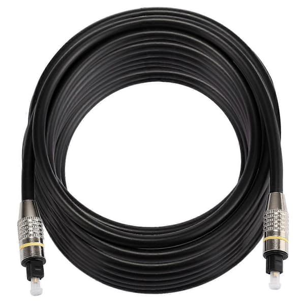 10m OD6.0mm Nikkelbelagt Metallhode Toslink Mann til Mann Digital Optisk Lydkabel Not Specified