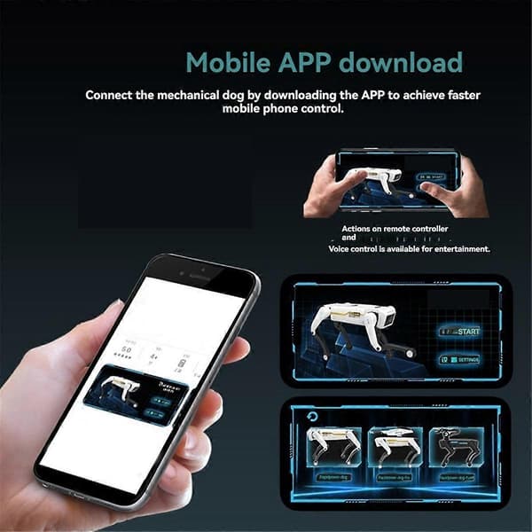 [2F]Intelligent maskinhund stemmedialog AI-robot telefonfjernkontroll