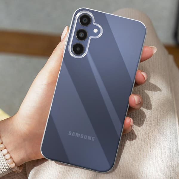 【2F】Suojapaketti Galaxy A15 5G:lle, kattava suojaus, läpinäkyvä Transparent