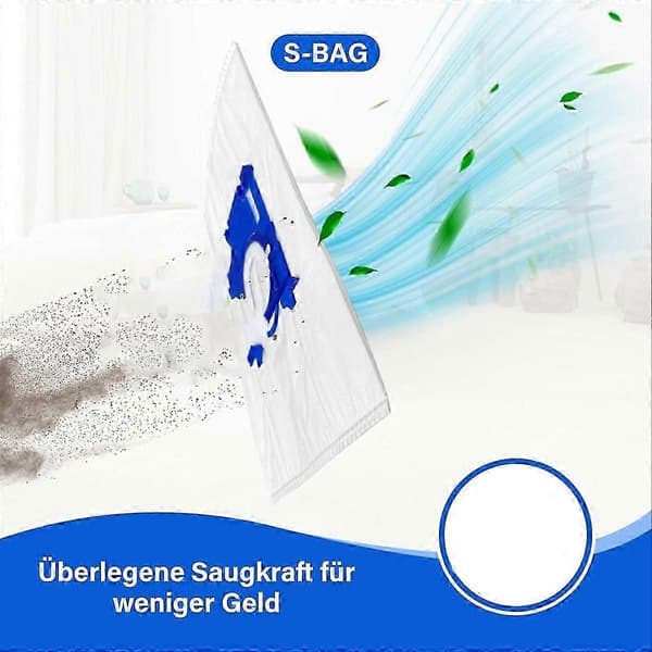 Dammsugarpåsar 20-pack kompatibla med Philips AEG och Electrolux dammsugare - S-BAG dammsugarpåsar