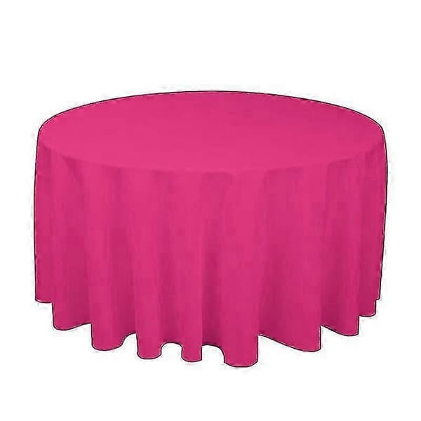 Rund polyesterdug til bryllupsfest i hvid sort rød blå guld Rose red Diameter 160CM