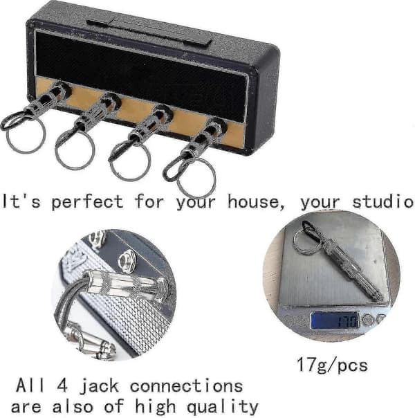 4 stk Marshall Dekorativ Nøglering Til Jack Ii Rack 2.0 Jcm800 Guitar Nøgle Hjemmefiksering