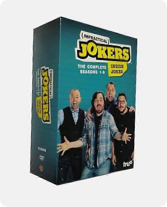 Impractical Jokers Komplett Serie Sesong 1-9 (DVD 33-Disc Box Set) engelsk versjon