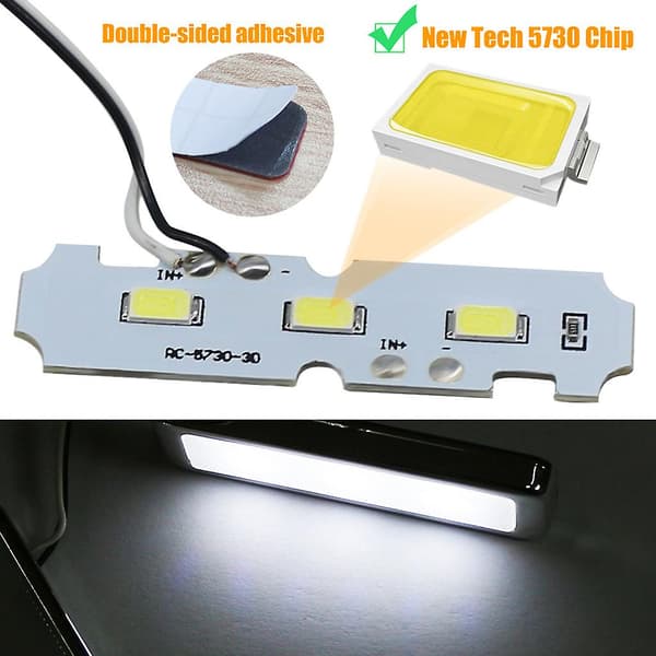 4 stk Mini Lys LED Modellering Bil Omgivelseslys Neon Interiørlys Dekorasjon Blue
