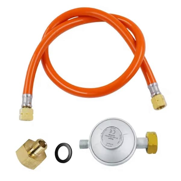 [2F]Slitstark gasregulator, 1/2 tums adapter, del, metallslangkopplingar