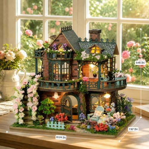 RHZN Miniaturehuskit, Miniaturesæt, Minibyggekit til voksne | Botanisk h Botanical House