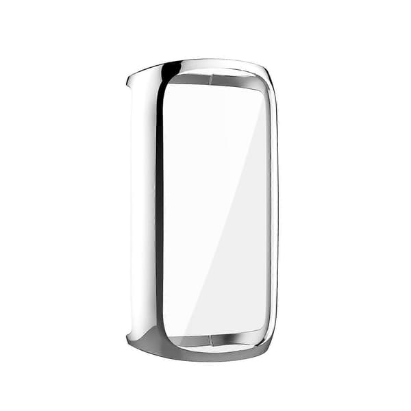 Galvaniserad Tpu Klockram Fodral Skydd För Fitbit Luxe Style C Other Smartwatch Model Silver