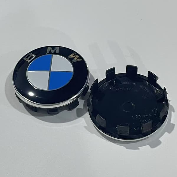 4-pak BMW Centerkapsler / Hjulkapsler Emblem 68mm Blå/Vit