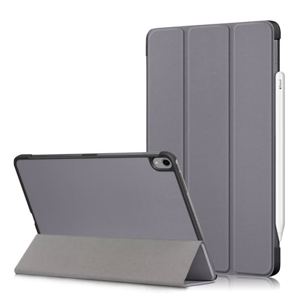 【2F】iPad Air 10.9 4. sukupolvi (2020) Kotelo Kolmiosainen Harmaa