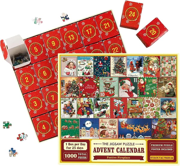 Julkalender Pussel Blind Box 24 Dagar Jul Nedräkningskalender Pussel Blind Box Set Present Till Barn 0.6