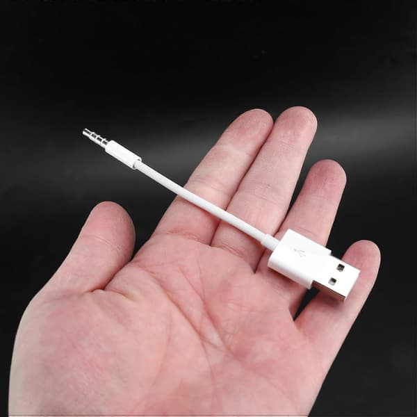 [2F]Egnet for iPod Shuffle datakabel USB mp3 ladekabel for 3., 4., 5., 6. og 7. generasjon