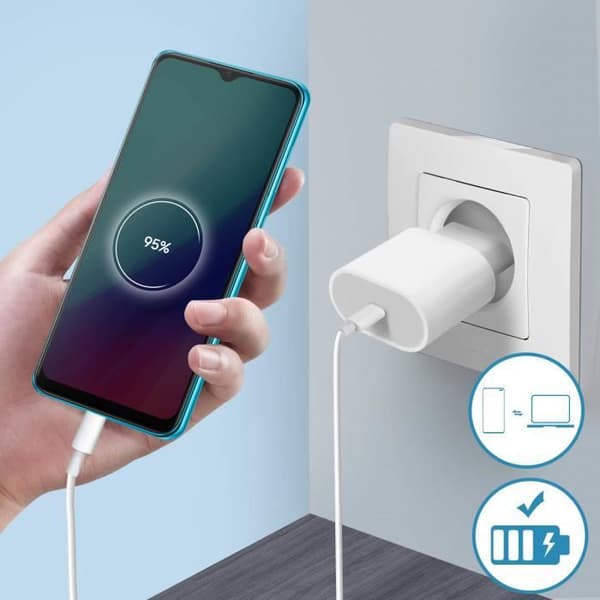Realme C3 Micro-USB og 3,5 mm Jack opladningsstik Sort