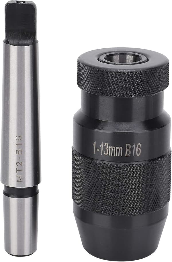 Nøglefri borepatron, nøglefri borepatron MT2-B16 Morsekonus borepatron til søjleboremaskiner, fabrikanter og drejebænke, 1-13 mm