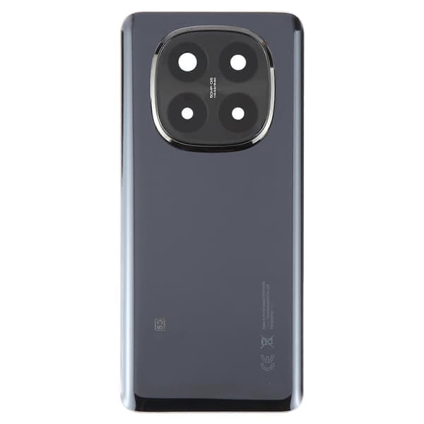 (Ny) Baksida för Xiaomi Redmi Note 14 Pro+ 5G med kameralinsskydd Black