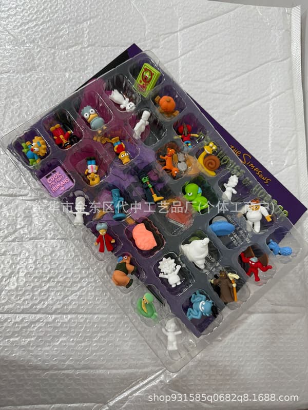 Simpsons Treehouse of Horror 31 dagars adventskalender Julklappsleksaker i blindboxar