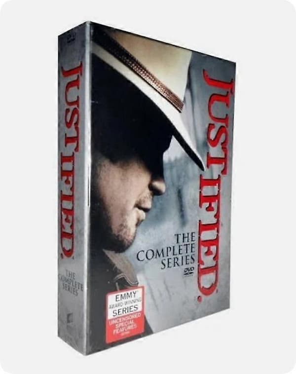【2F】Justified The Complete Series Sesonger 1-6 engelsk versjon (DVD, 19-disker) Forseglet