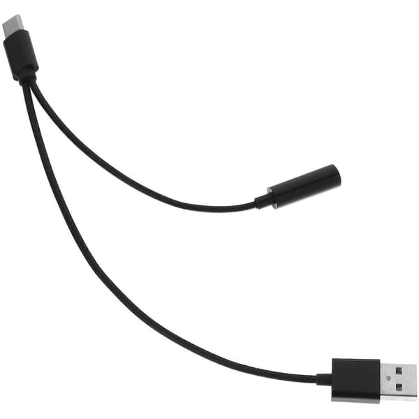 USB-C til dobbel 3,5 mm hodetelefonadapterkabel for telefon