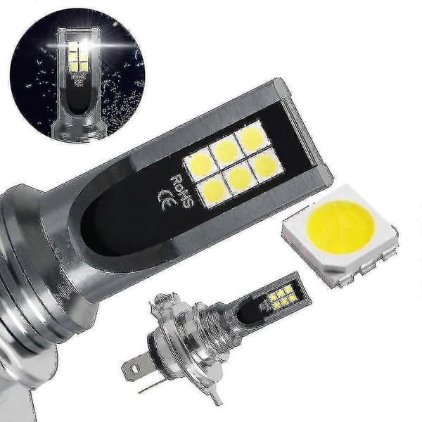 [2F]H4/9003 LED frontlyspærer LED H4 bilfrontlyspærer H4 bilfrontlys Lyse LED bilpærer H4 LED frontlys