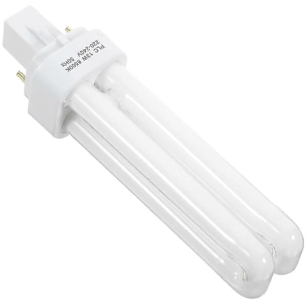 [2F]4 stk. Kompaktlysstofrør 13W Lysstofrørspære 2-benet Plug-in LED Pære Tilbehør