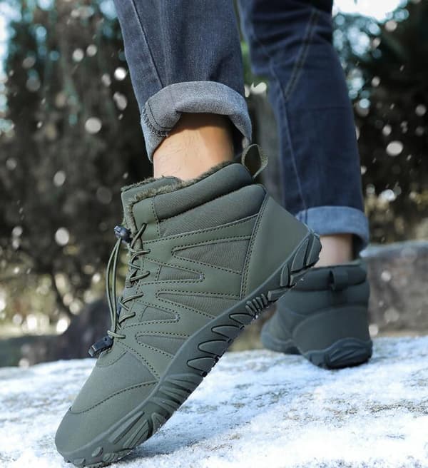 Vinterstøvler til kvinder og mænd, forede varme vinterstøvler Army Green Army Green 42